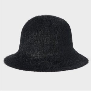 A New Day Women's Black Fuzzy Bucket Hat